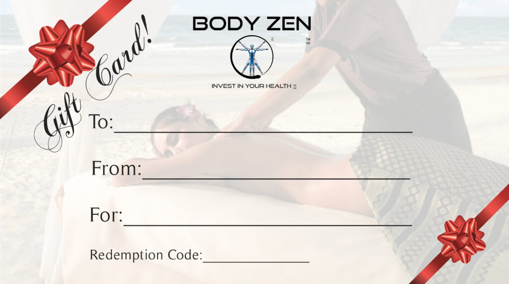 Massage Gift Card - Body Zen Massage