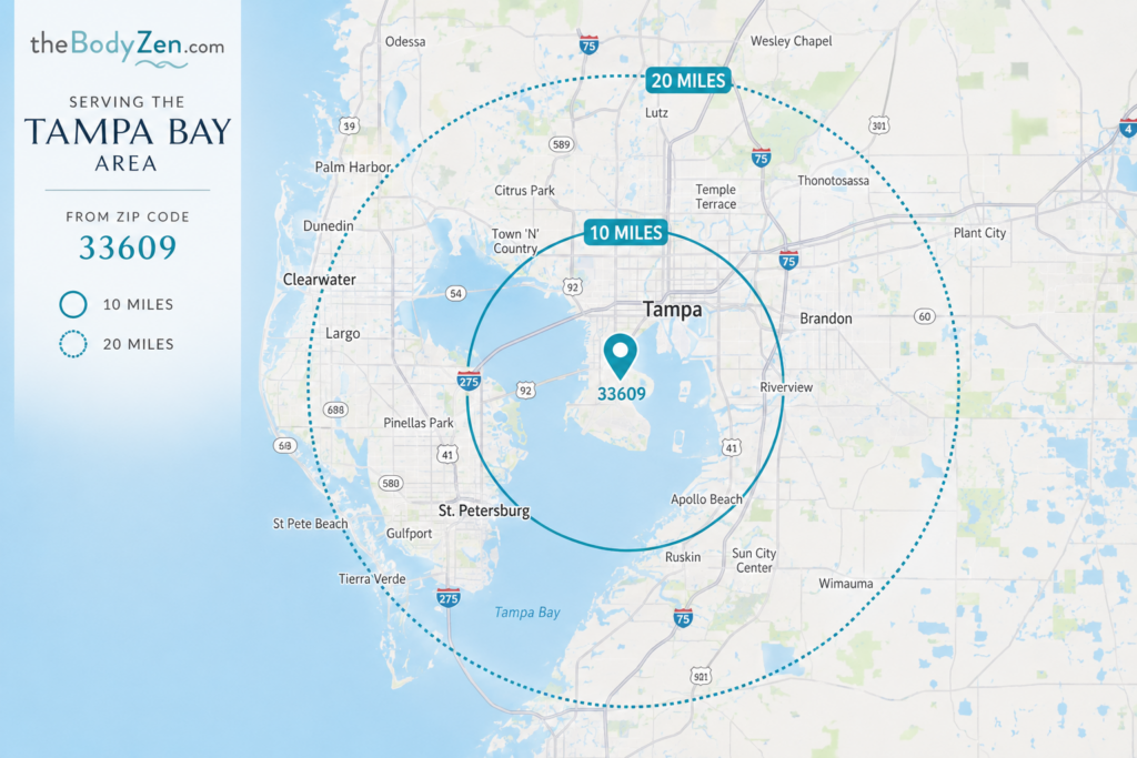 Relaxing Mobile Massage Therapy in Tampa, FL